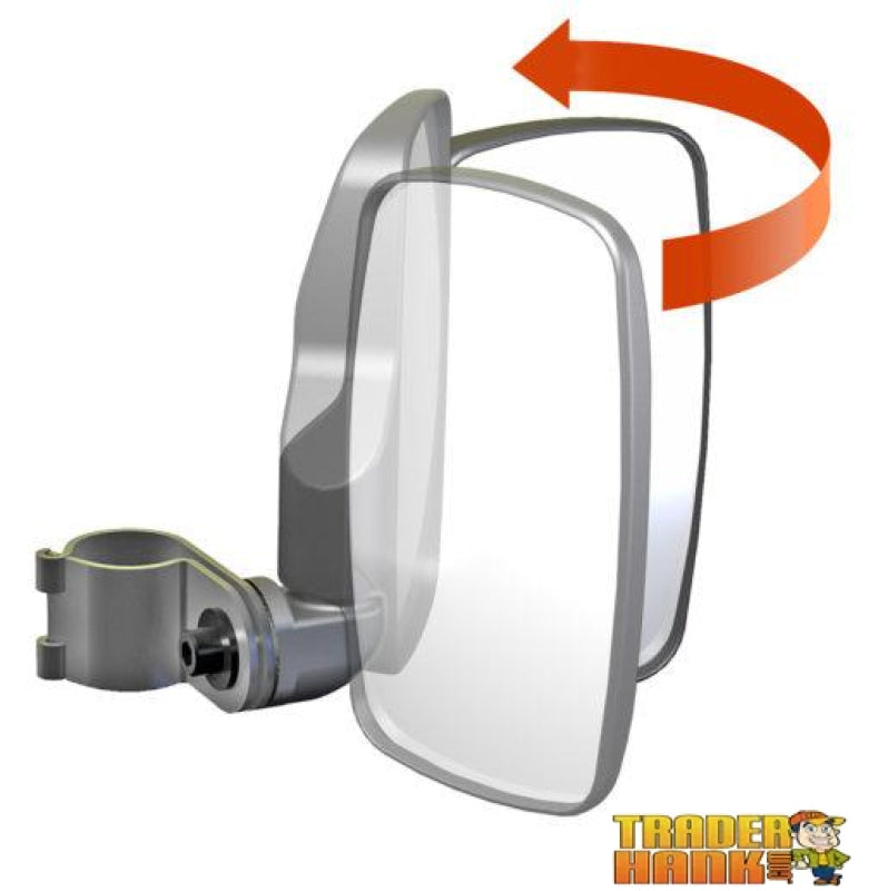 UTV Side View Mirror Pair 2.0 Round Tube | UTV ACCESSORIES - Free Shipping