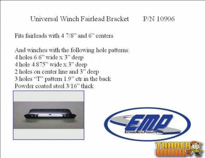 Winch Fairlead Bracket 2500-4000 winches | UTV ACCESSORIES - Free Shipping