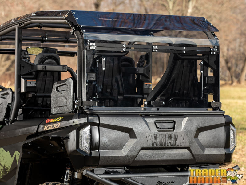 Yamaha Wolverine RMAX4 1000 Scratch-Resistant Rear Flip Windshield | UTV Accessories - Free shipping