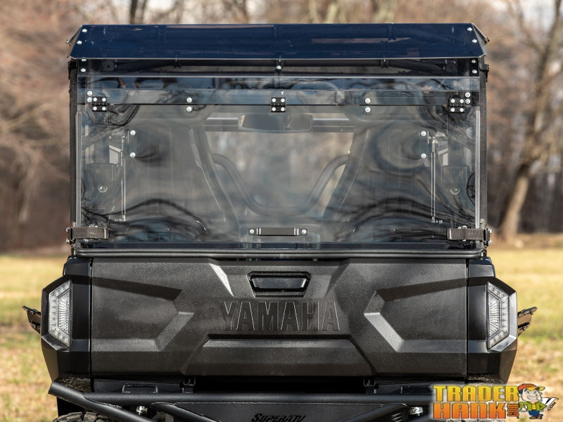 Yamaha Wolverine RMAX4 1000 Scratch-Resistant Rear Flip Windshield | UTV Accessories - Free shipping