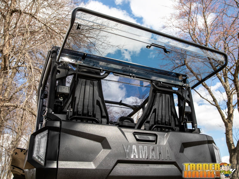 Yamaha Wolverine RMAX4 1000 Scratch-Resistant Rear Flip Windshield | UTV Accessories - Free shipping