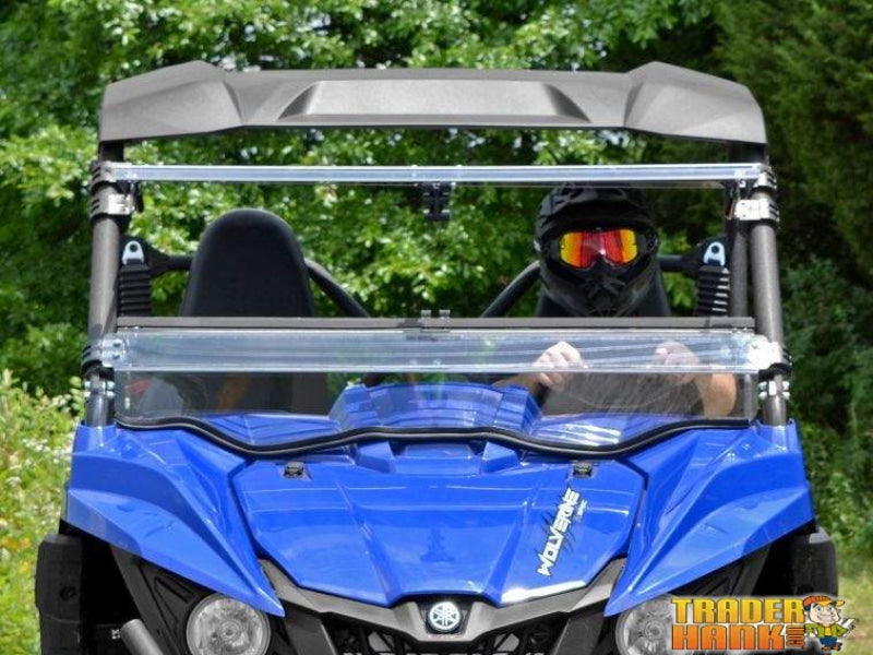 Yamaha Wolverine Scratch Resistant Flip Windshield | SUPER ATV WINDSHIELDS - Free Shipping