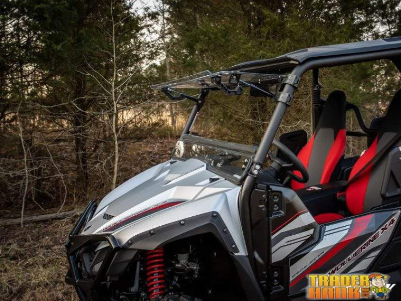 Yamaha Wolverine X4 Scratch Resistant Flip Windshield | SUPER ATV WINDSHIELDS - Free Shipping